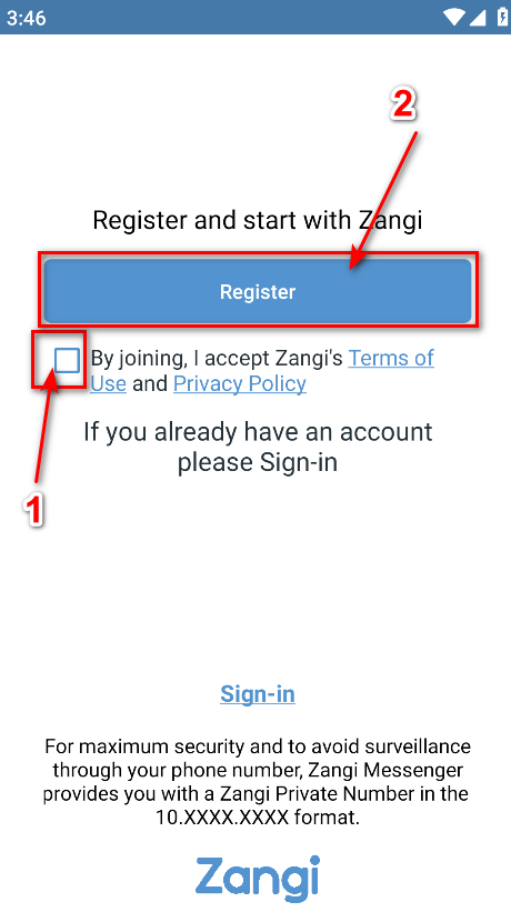 Zangi Private Messenger