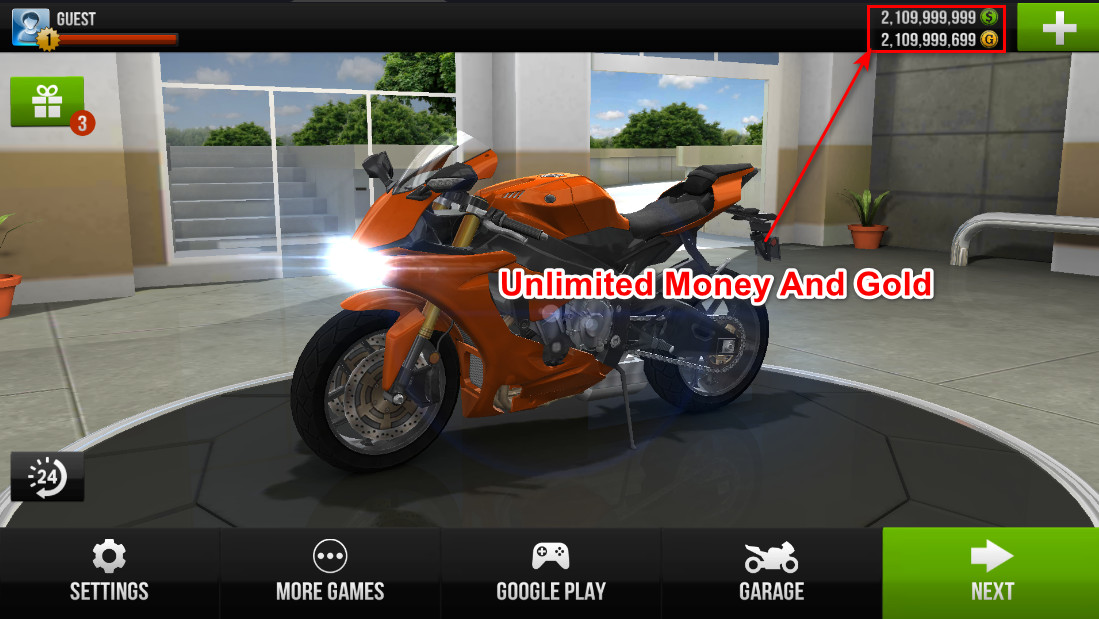 Traffic Rider (Unlimited Money And Gold)