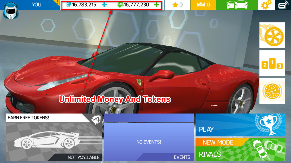 Asphalt Nitro (Unlimited Money And Tokens)