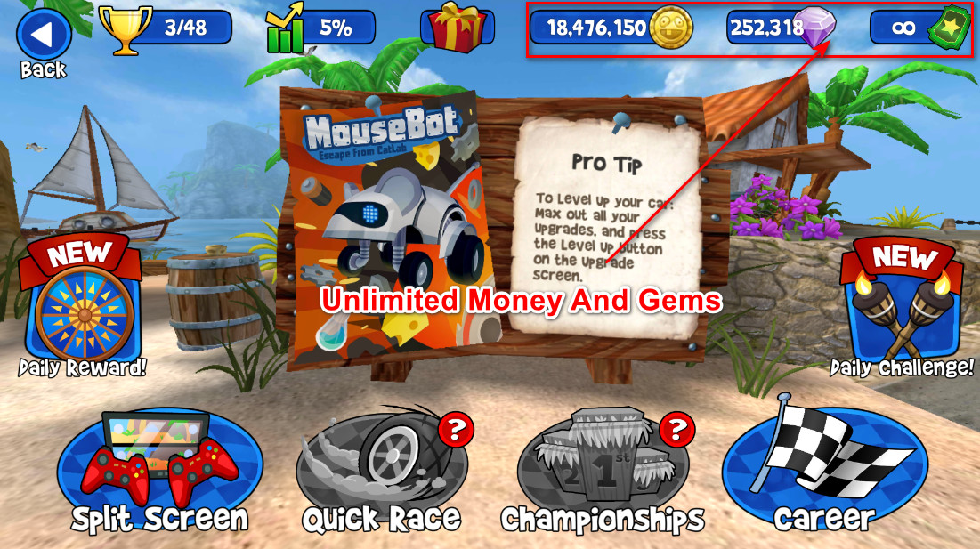 Beach Buggy Racing (Unlimited Money And Gems)