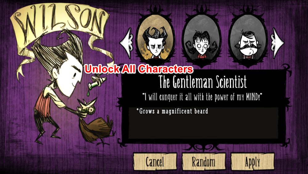 Dont Starve: Pocket Edition (Unlock All Characters)