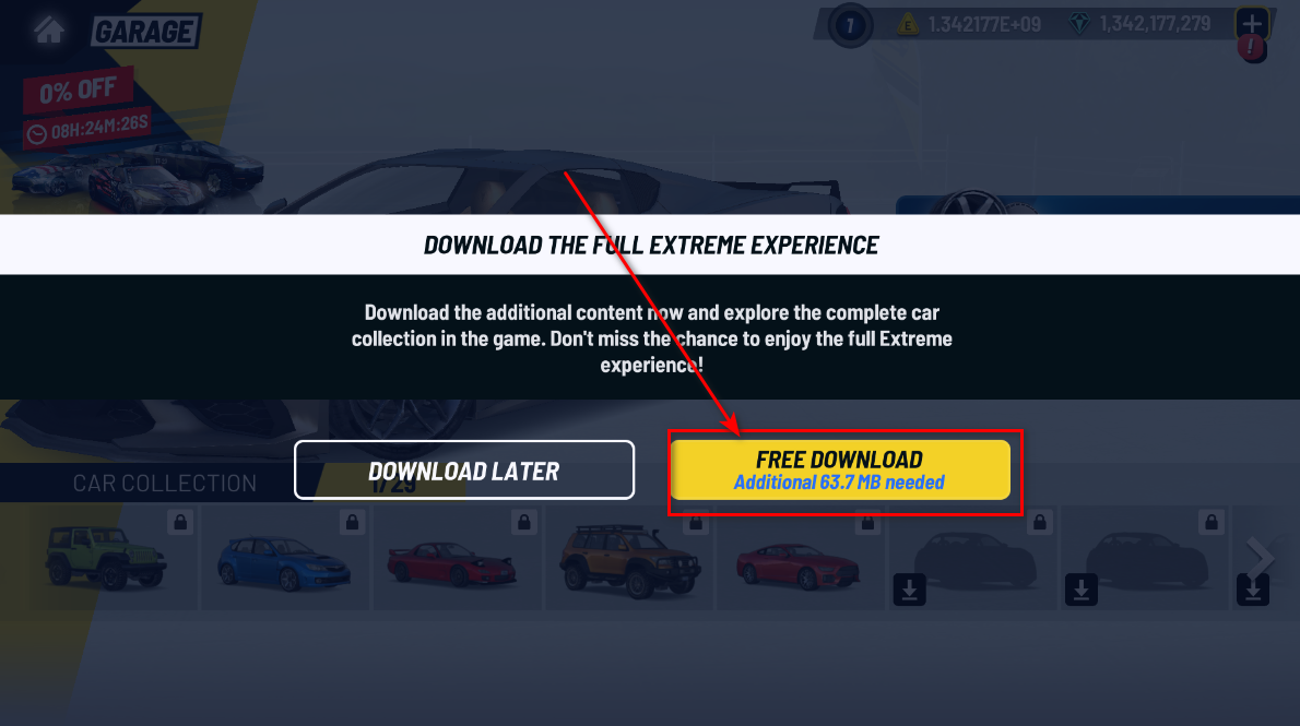 Extreme Car Driving Simulator (Unlimited Money And Gems)