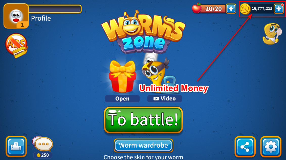 Worms Zone .io - Hungry Snake (Unlimited Money)