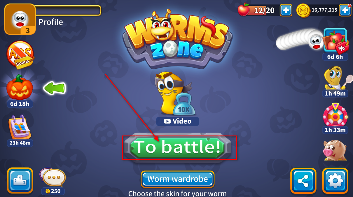 Worms Zone .io - Hungry Snake (Unlimited Money)