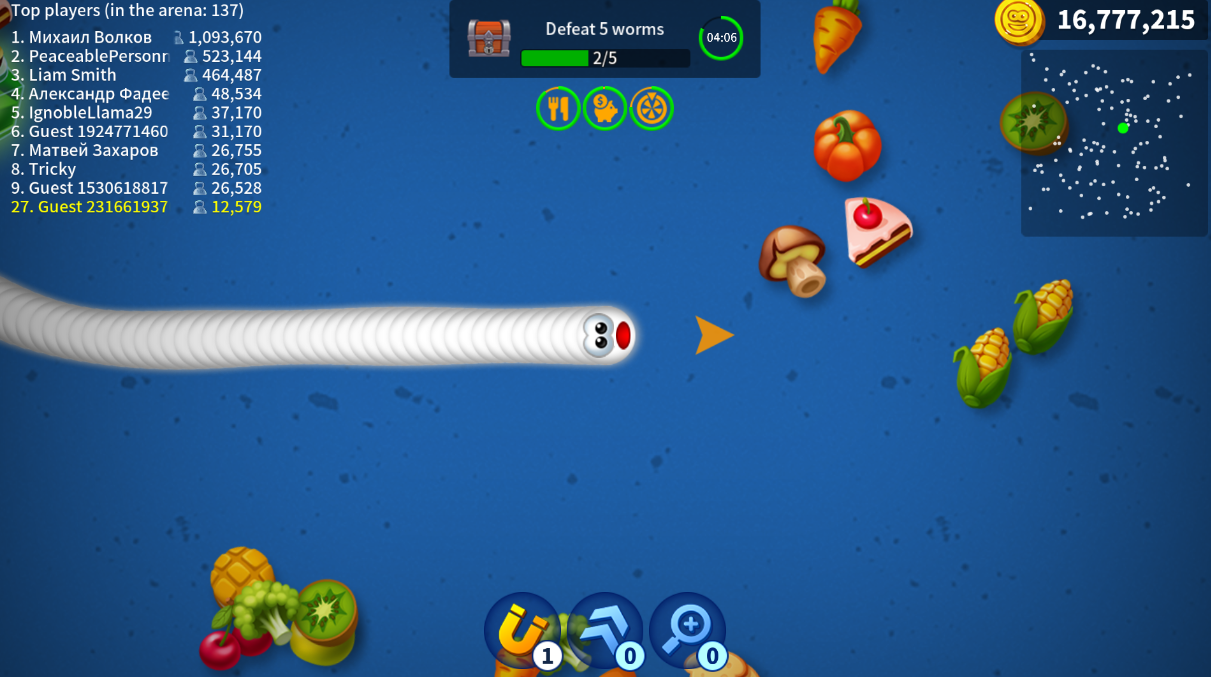 Worms Zone .io - Hungry Snake (Unlimited Money)