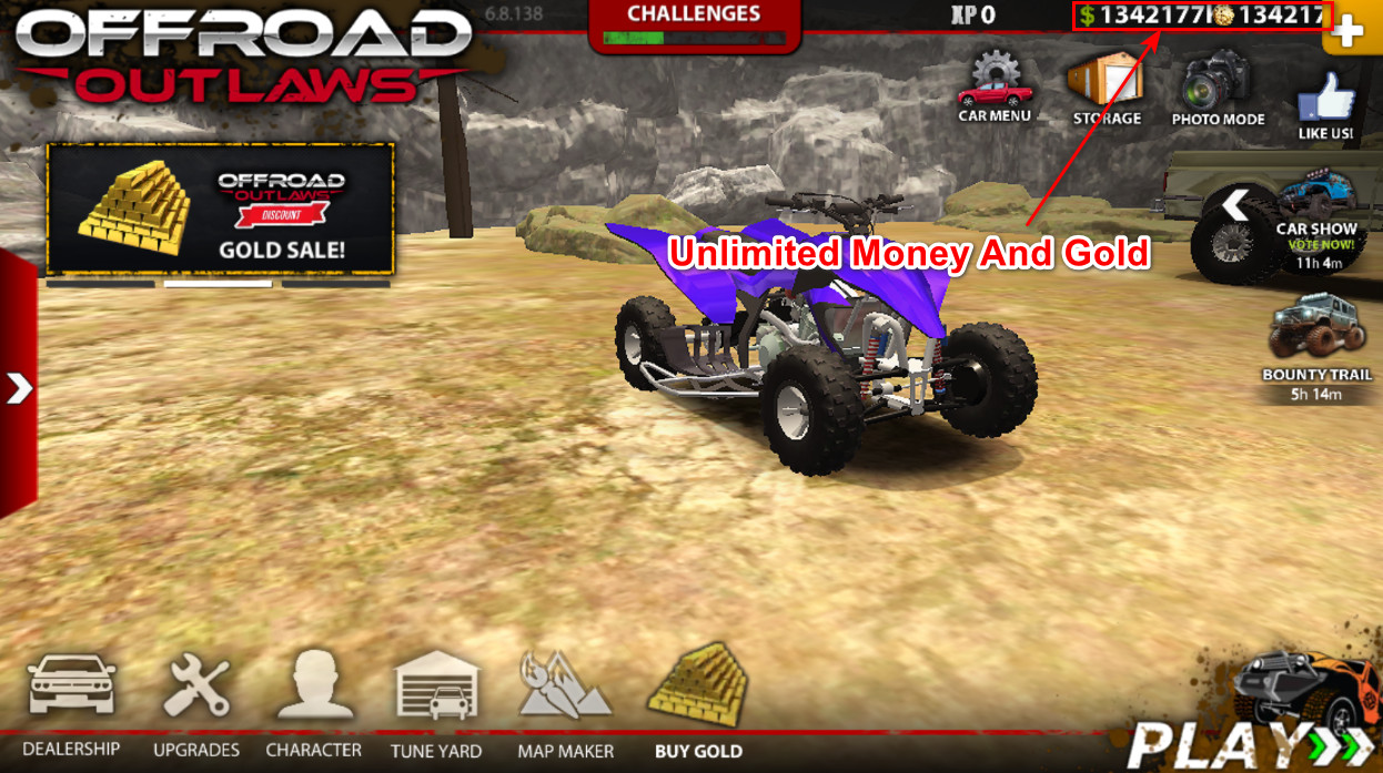 Offroad Outlaws (Unlimited Money And Gold)