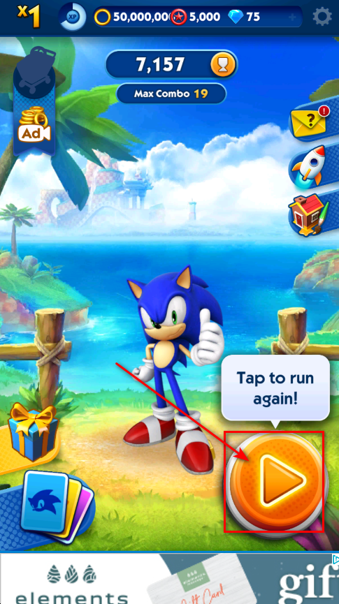 Sonic Dash (Unlimited Money And Red Rings)