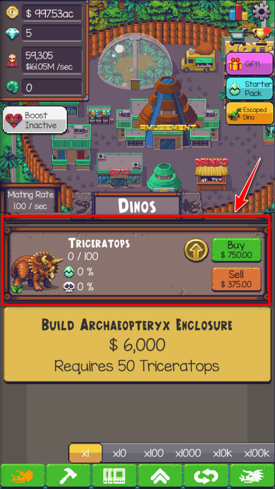 Idle Dino Zoo (Unlimited Coins)