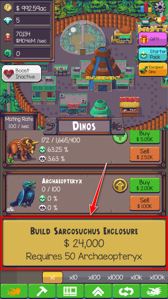 Idle Dino Zoo (Unlimited Coins)