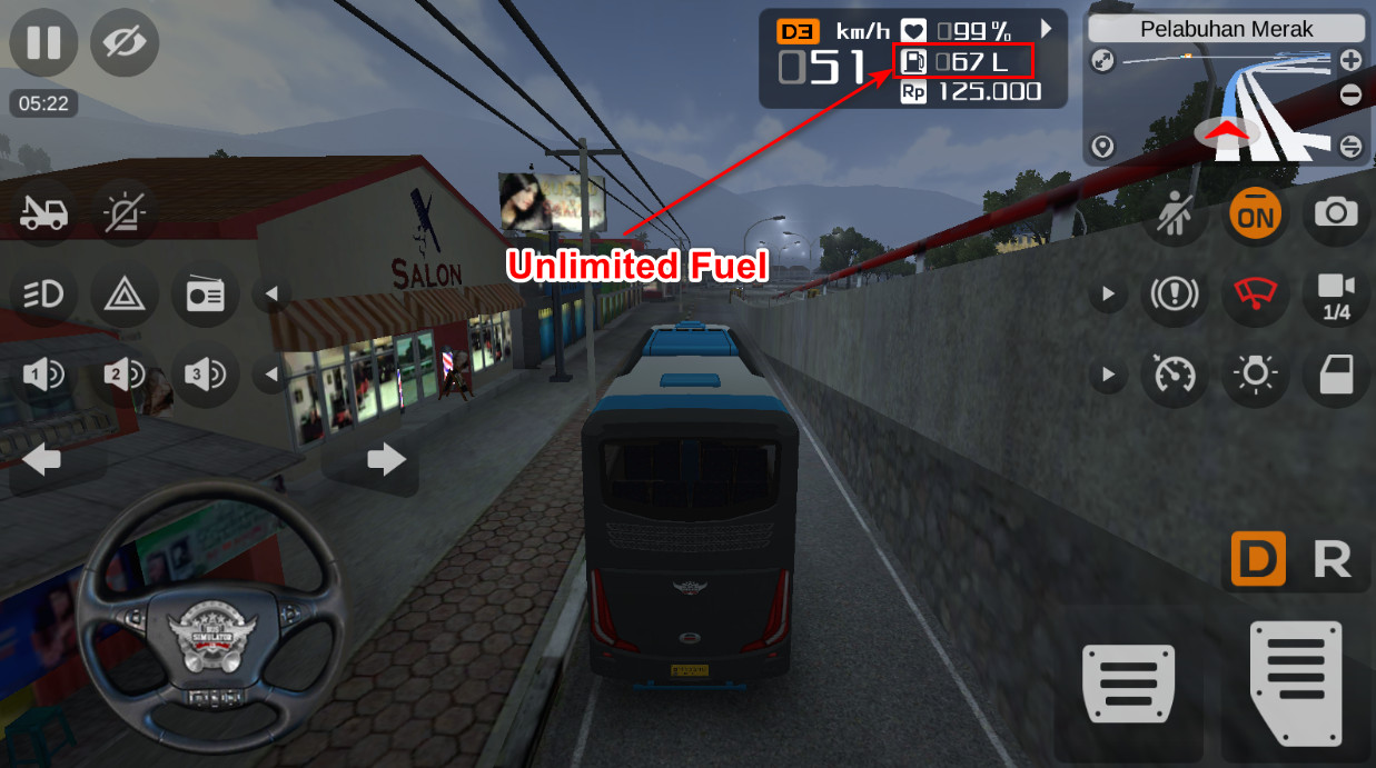 Bus Simulator Indonesia (Unlimited Fuel)