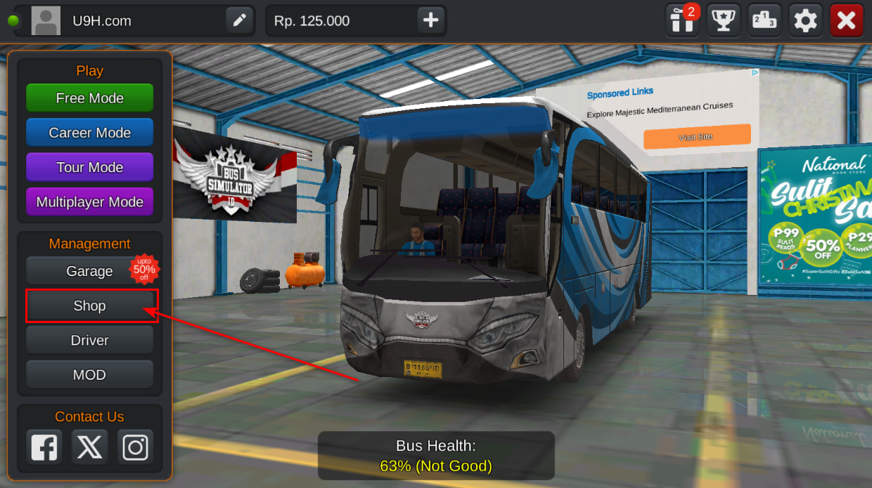 Bus Simulator Indonesia (Unlimited Fuel)