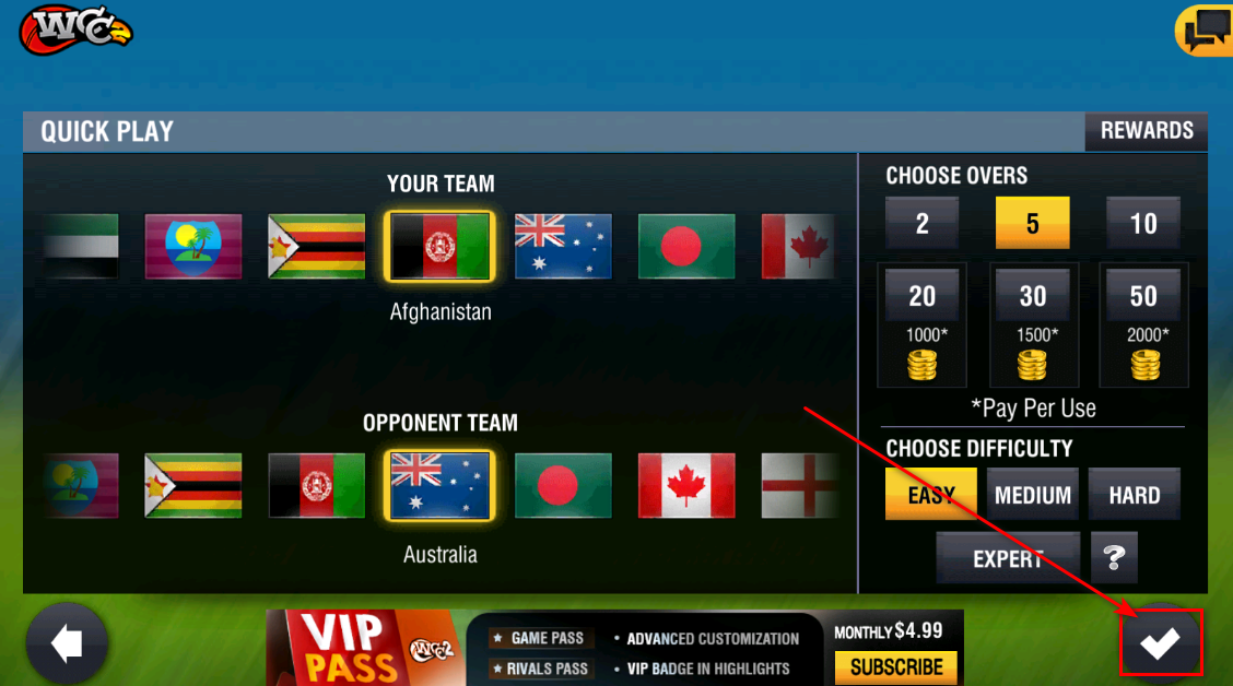 World Cricket Championship 2 (Unlimited Money)