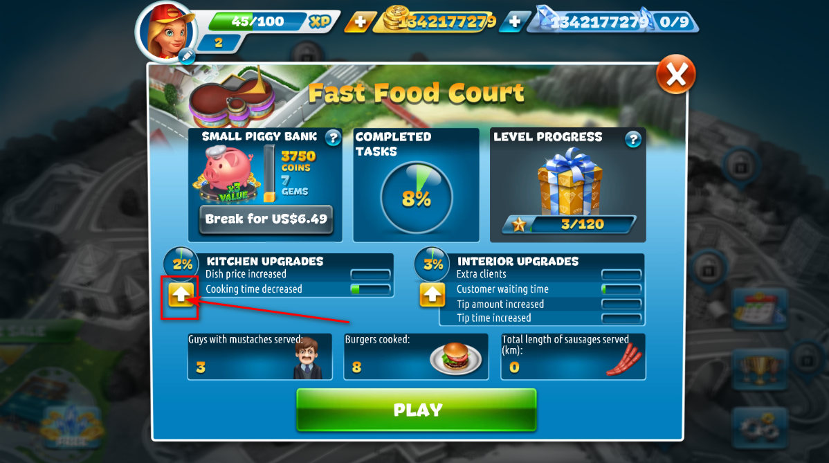 Cooking Fever (Unlimited Money And Gems)