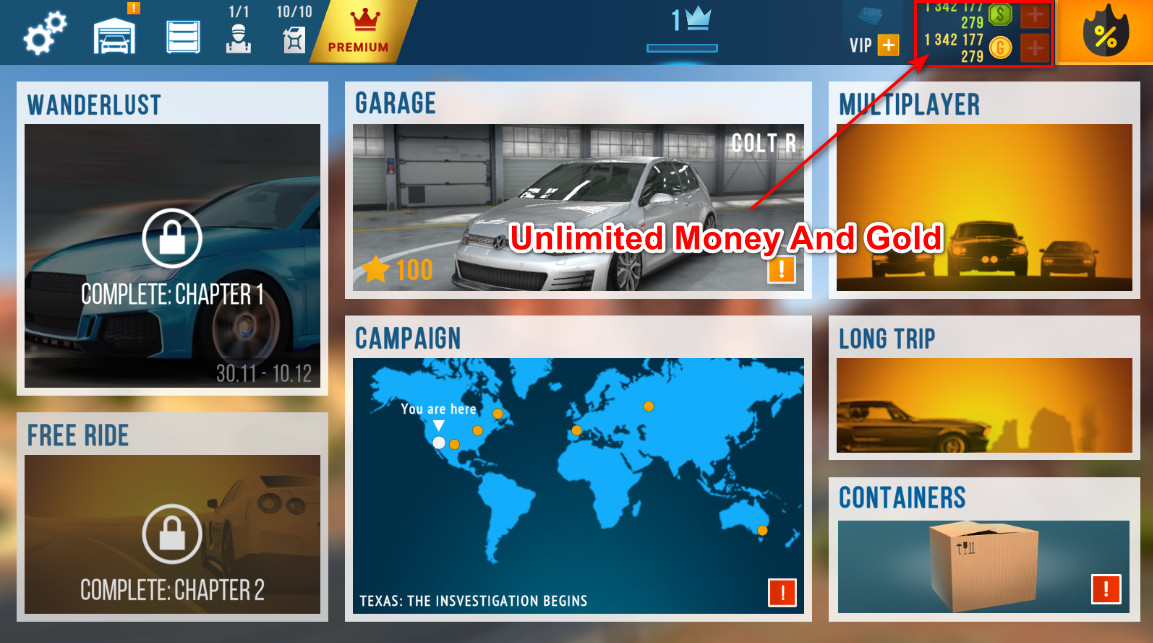 CarX Highway Racing (Unlimited Money And Gold)