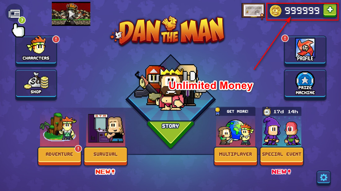 Dan the Man (Unlimited Money)