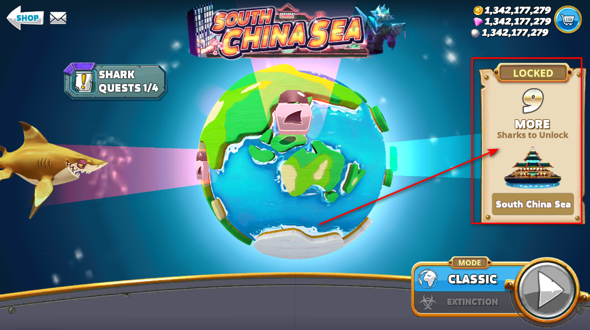 Hungry Shark World (Unlimited Money And Gems)