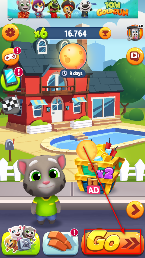 Talking Tom Gold Run (Unlimited Money And Gems)